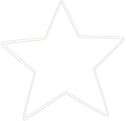 Kovová obruč STAR na lapače snov, základňa 25 cm