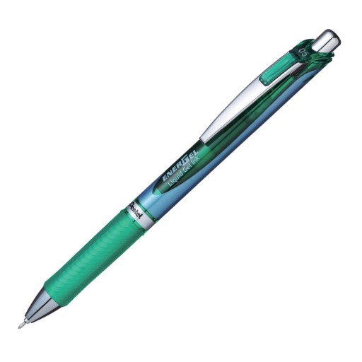 Guľôčkové pero Pentel Energel BLN75, zelené