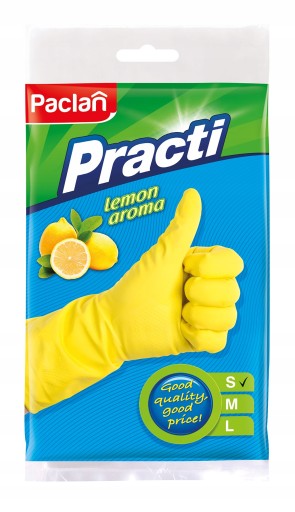 PACLAN RUBBER GLOVES S Citrónová vôňa