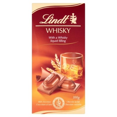 Lindt mliečna čokoláda s whisky 100g
