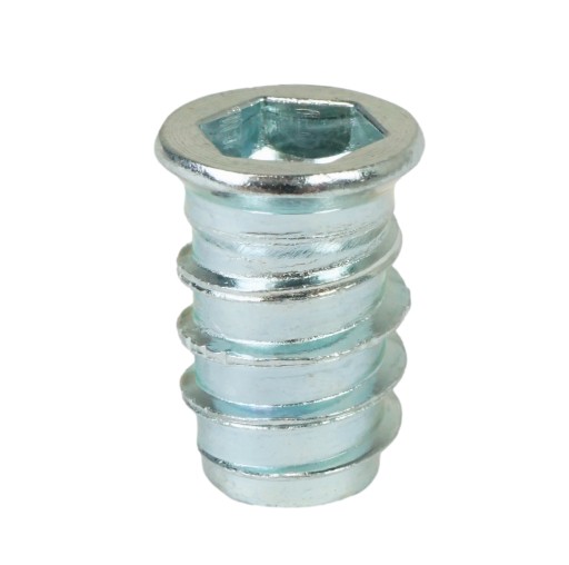 10x nástrčná skrutka M8 x 20 mm, dvojzávitová, skrutkovacia, drážkovaná skrutka do dreva