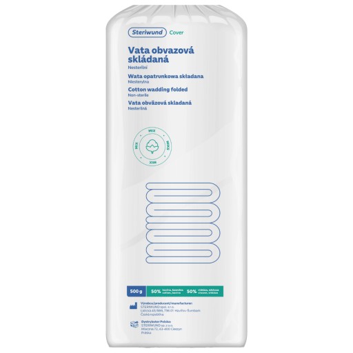 Bavlnená viskózová vata (50/50) 500g Steriwund