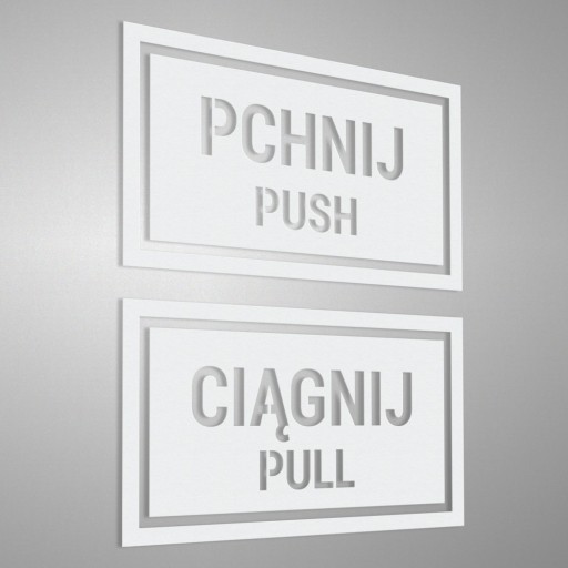 Samolepky Push Pull Push Pull 7x12
