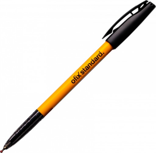 OFIX Standard black BALLPOINT 0,7 mm, tradičné kancelárske pero s klipom