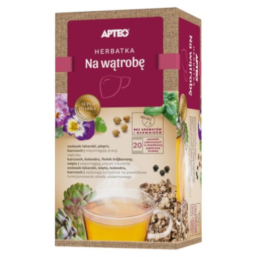 Apteo Natura Pečeňový čaj 20 vrecúšok