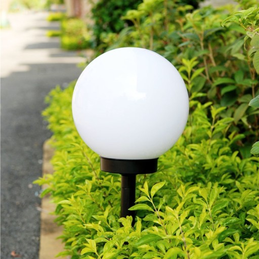 solárne svietidlo MILKY BALL svietidlo 15cm 4 LED P-015
