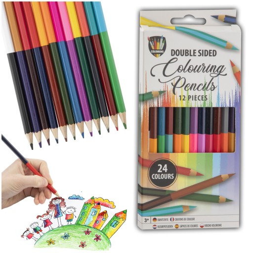 Profesionálne umelecké ceruzky pastelky na kreslenie pre deti 12ks 24k