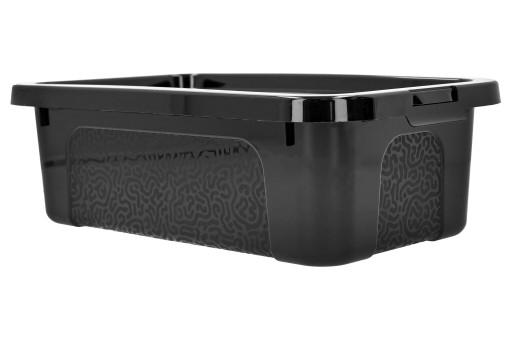 Organizér, plastový box, 4,5l, čierny