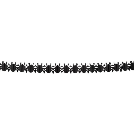 BLACK SPIDERS GARLAND 4M HALLOWEENSKÉ DEKORÁCIE74561