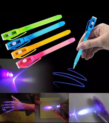 NEVIDITEĽNÉ MAGICKÉ UV PERO S BATERKOU ULTRAVIOLETOVÝM GADGET HRAČKOU