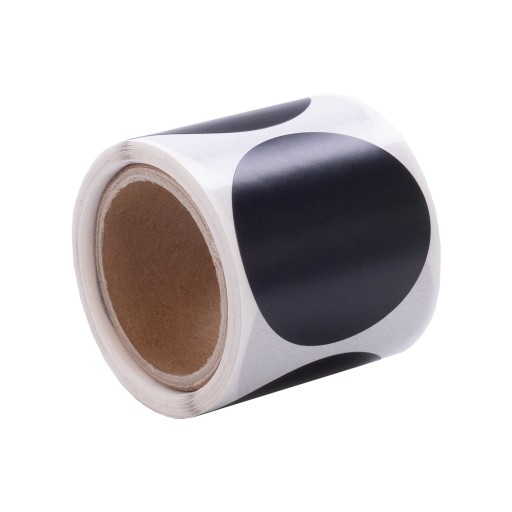 SAMOLEPIACIE ETIKETY ČIERNA okrúhla 47mm 100ks