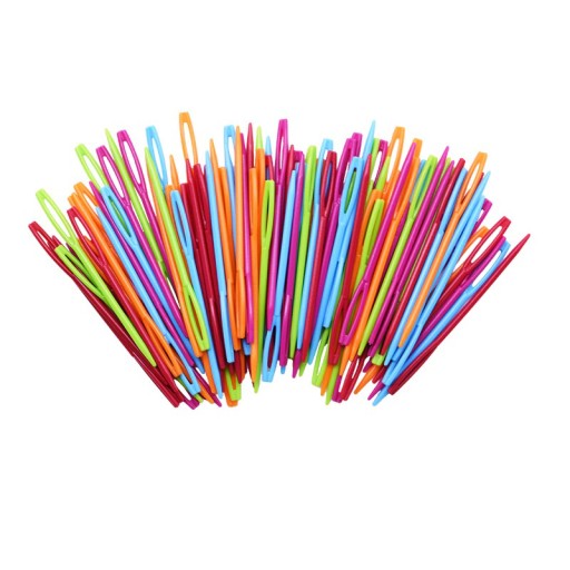 VEĽKÉ IHLY plastové, 2 ks, 7-9 cm, tupé, bezpečné