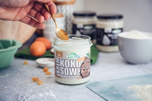 Kokosový krém s hoblinami BEZ CUKRU 300g VEGAN