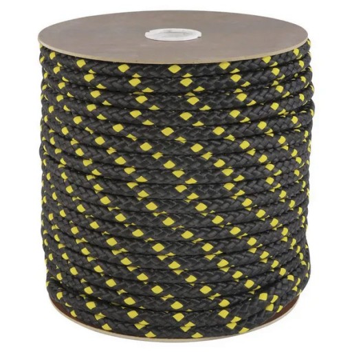 Polypropylénové lano s 12 mm jadrom, 910 daN