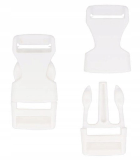 SPONA PLASTOVÁ 20mm 2cm Biela 10ks spona