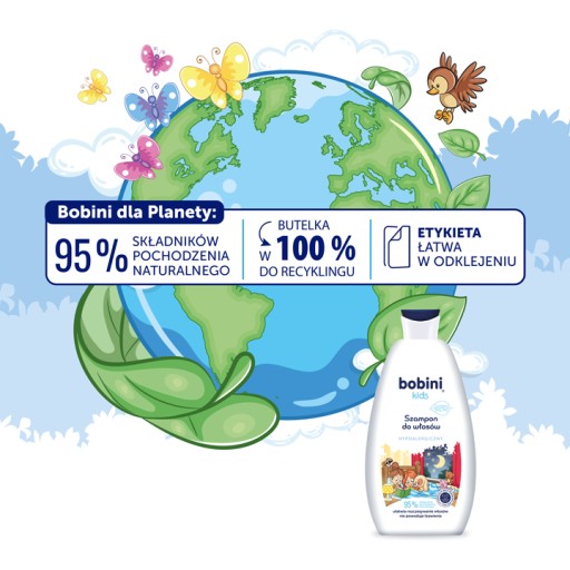 Bobini detský šampón na vlasy pre deti 500 ml