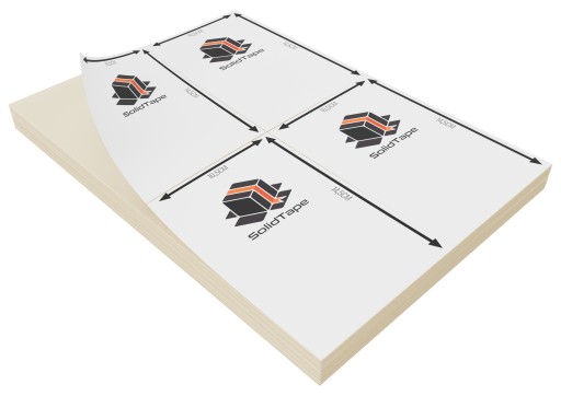 Termo kuriérske štítky A4 100x150 mm 100 listov samolepiace
