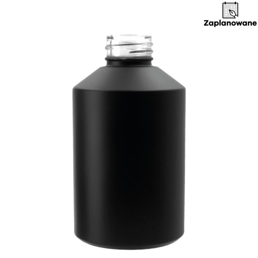 DÁVKOVAČ MYDLA sklenená fľaša, matná čierna, 200 ml