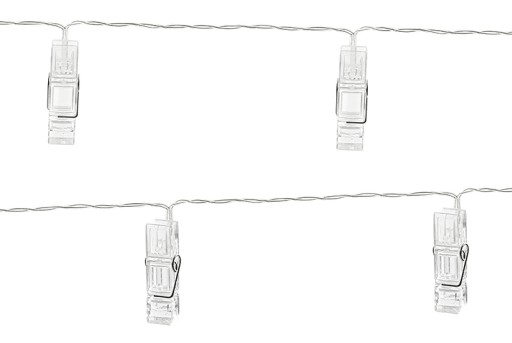 LED drôtové svietidlá, svorky na batérie, 1,4 m