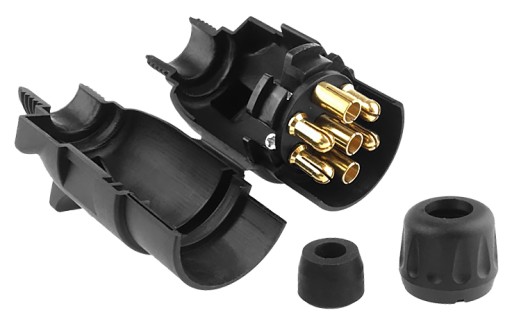 ZÁSUVKA PRÍVESU 7PIN + MATICA + SYTIČ