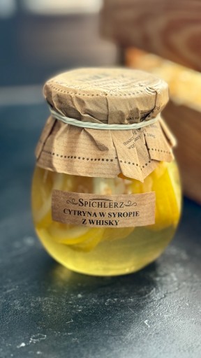 Citrón vo whisky sirupe 260 g darčeková dóza citróny na čaj