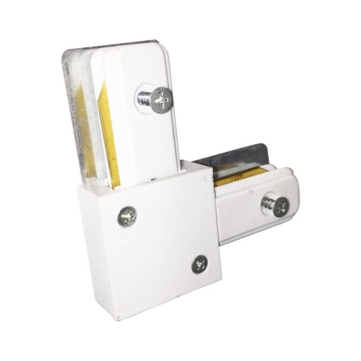TRACK LIGHT Biely konektor lampy typu L
