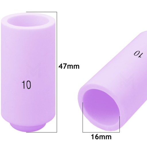 10x TIG keramická tryska #10 10n45 SR17 SR18 SR26