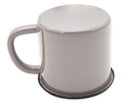 Klasický hrnček zo smaltovanej ocele, 8 cm