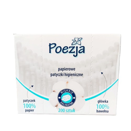 POÉZIA Papierové vatové tyčinky, 200 ks