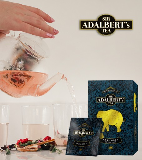 SIR ADALBERT'S EARL GREY čaj 25 vrecúšok