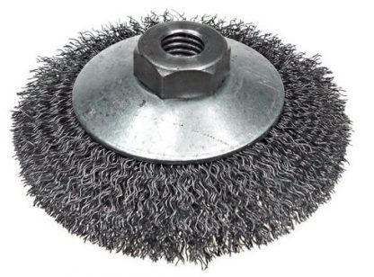 Uhlová drôtená kefa s maticou M14. 80 mm POĽSKO