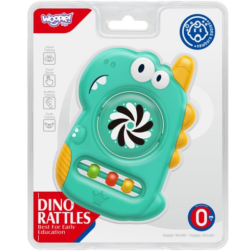 WOOPIE BABY Senzorická hračka hryzátko zrkadlo Dino