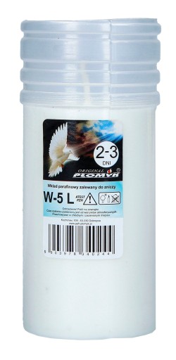 Płomyk W-5L parafínová vložka 72h 1 ks.
