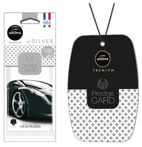 VÔŇA DO AUTA AROMA AUTO PRESTIGE CARD STRIEBORNÝ OSVIEŽOVAČ AUTA