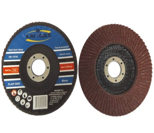 KLAPKOVÝ KOTOUČ KLAPOVÝ BRÚSNY KOTÚČ NA KOV 125mm RAD P60 1 ks.