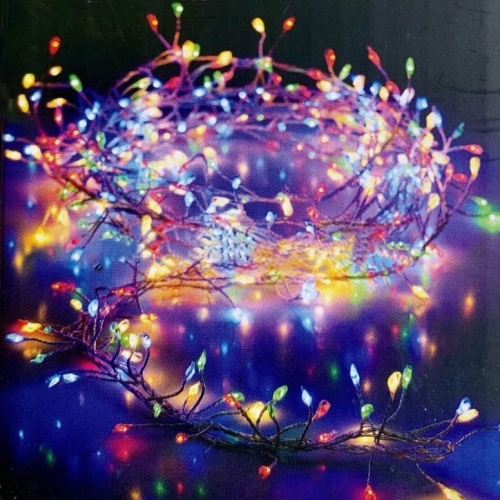 50 LED DEKORATÍVNYCH DRÔTOVÝCH LAMPIEL, PREVÁDZKA NA VIAC FAREBNÚ BATÉRIU