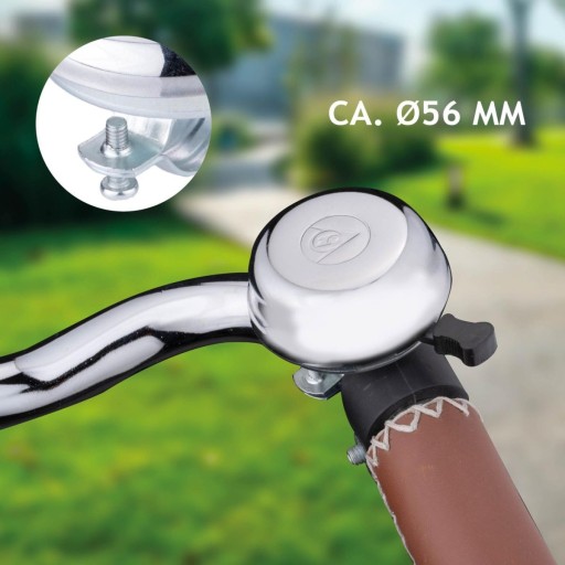Dunlop BIKE BELL Ø 56 mm na bicykel SILVER