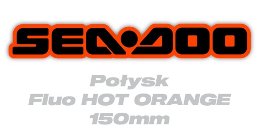 Nálepky Sea-Doo 15cm - Fluo