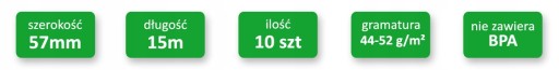 Rolky, pokladničný papier POSNET TEMO ONLINE