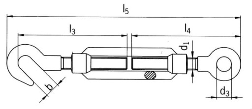 Napínacia spona s okom, M8 148008HG