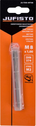 Strojový závitník M8 x 1,0 jemný závit HSS-M2