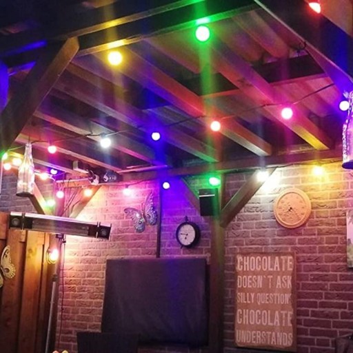E27 LED guľová žiarovka 1W RGB Farebná dekoratívna