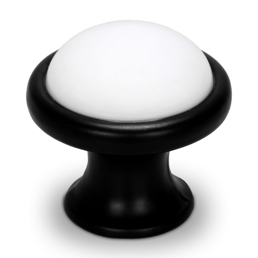 NÁBYTKOVÁ KĽÚČKA ČIERNA NÁBYTKOVÁ KĽÚČKA PORCELÁNOVÁ SKRINOVÁ KĽUB RETRO HIT