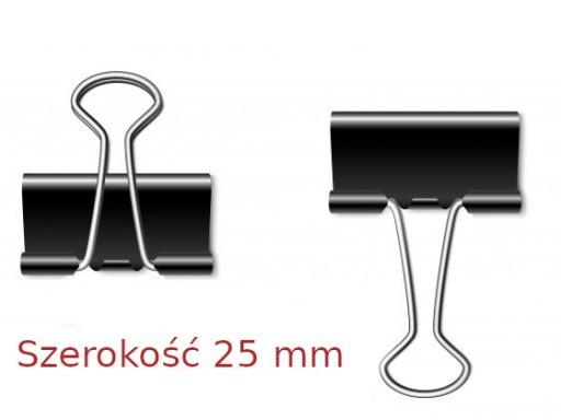 Kancelársky klip 25 mm klip klipy 12 ks.