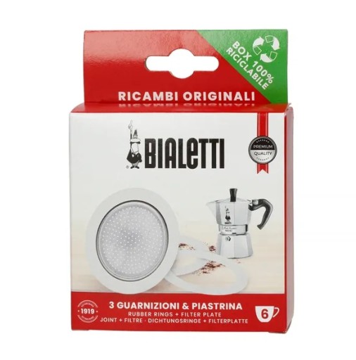 3 x Tesnenie pre kávovary BIALETTI alu 6 Moka Moka Timer Dama Break