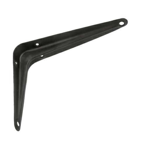 Oceľový konštrukčný držiak Čierna Nosič police 125x100mm