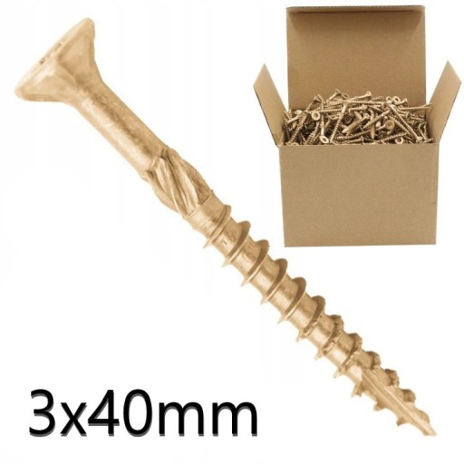 TESÁRSKE SKRUTY DO DREVA 3x40 mm TORX 500 ks