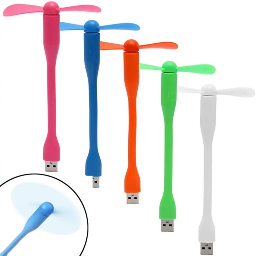 USB VENTILÁTOR SILIKÓNOVÝ VENTILÁTOR PRE LAPTOP, TELEFÓN, POČÍTAČ POWERBANK