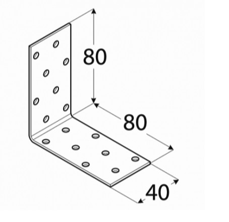 KM7 MONTÁŽ UHOLOVÁ TELÁRSKA ŠPORA 60x60x100 POZINKOVANÁ 10 ks DOMAX