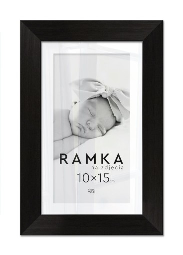 Fotorámik 10x15 cm s podporou Čierny